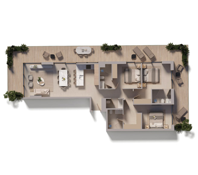 sol levante jvt 3 bedrooms sales Offplan